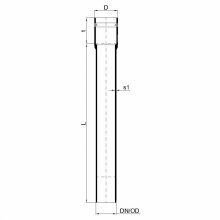 PoloPlast POLO KAL XS Rohr DN 32, 250mm