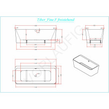 Schröder Tiber Fine F 180x80x46/60 cm weiß