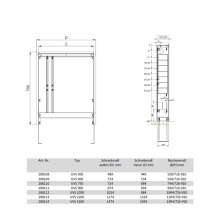 Herotec Verteilerschrank Unterputzputz UVS 900