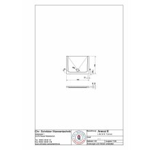 Schröder Rechteck Duschwanne Arenal E 90x70x2,5 cm weiß