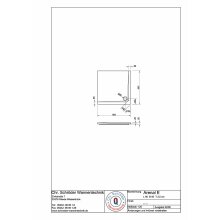 Schröder Viereck Duschwanne Arenal E 90x90x2,5 cm weiß