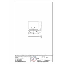 Schröder Rechteck Duschwanne Arenal E 100x80x2,5 cm weiß