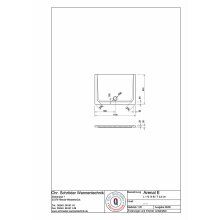 Schröder Rechteck Duschwanne Arenal E 110x80x2,5 cm weiß