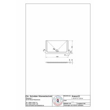 Schröder Rechteck Duschwanne Arenal E 120x70x2,5 cm weiß