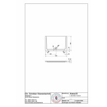 Schröder Rechteck Duschwanne Arenal E 120x80x2,5 cm weiß