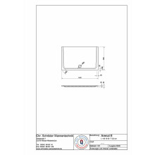 Schröder Rechteck Duschwanne Arenal E 140x90x2,5 cm weiß