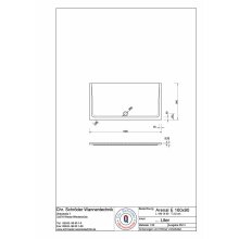 Schröder Rechteck Duschwanne Arenal E 180x90x2,5 cm weiß