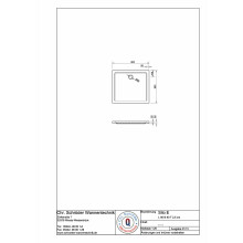 Schröder Rechteck Duschwanne Sito E 90x80x2,5 cm weiß