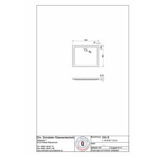 Schröder Rechteck Duschwanne Sito E 100x80x2,5 cm weiß