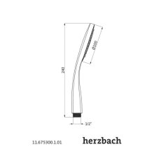 Herzbach deep Handbrause 100