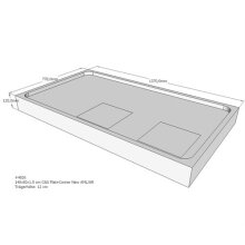 Schröder Duschwannenträger für Flat E 140x80