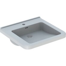 Geberit Waschtisch Renova Comfort unterfhb. m Hahnloch m ÜL 550x525mm weiß