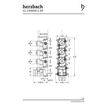 Herzbach LOGIC XL 3 Thermostat Rohbauset