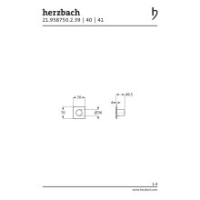 Herzbach DESIGN IX PVD LOGIC XL VARIO Farbse tfür Absperr- und Umstell-Modul Copper