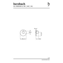 Herzbach DESIGN IX PVD LOGIC XL VARIO Farbset für Einzel-Thermostat-Modul Black