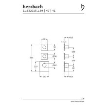 Herzbach DESIGN IX PVD LOGIC XL 2 Farbset für Universal-Thermostat-Modul Brass