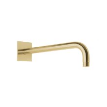 Herzbach DESIGN IX PVD Wandarm seven square für Regenbrause 350mm Brass