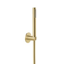 Herzbach DESIGN IX PVD Wannenset mit Konushalter seven round 1250mm Brass