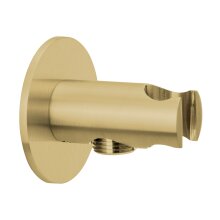 Herzbach DESIGN IX PVD Brauseanschlussbogen seven round Brass