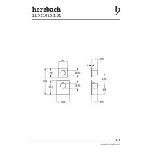 Herzbach LOGIC XL 1 / 1+ Farbset für Universal-Thermostat-Modul eckig