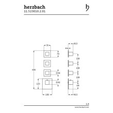 Herzbach LOGIC XL 3 Farbset für Universal-Thermostat-Modul eckig