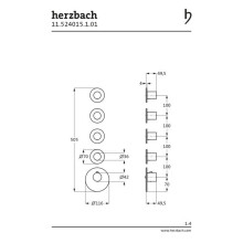 Herzbach LOGIC XL 4 Farbset für Universal-Thermostat-Modul