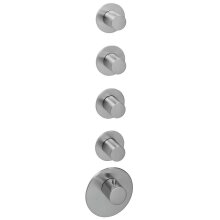 Herzbach LOGIC XL 4 für Universal-Thermostat-Modul Edelstahl gebürstet