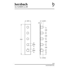 Herzbach LOGIC XL 4 für Universal-Thermostat-Modul Edelstahl gebürstet