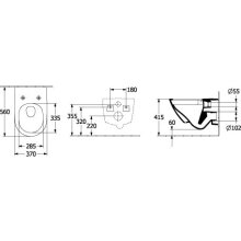 Villeroy & Boch Combi-Pack Wand-Tiefspül-WC Subway 3.0