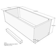 Schröder Badewannenträger für Crown 180