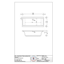 Schröder Rechteckwanne Malibu Eco 200x90x46,5 cm weiß