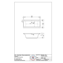 Schröder Rechteckwanne Malibu Eco 160x75x42,5 cm weiß