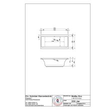 Schröder Rechteckwanne Malibu Eco 150x75x43 cm weiß