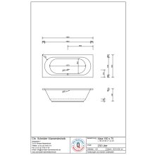 Schröder Rechteckbadewanne Maui 180x80x44 cm weiß