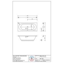 Schröder Rechteckbadewanne Maui 170x75x43 cm weiß