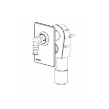 Dallmer Wand-Waschgeräte-Siphon HL 400 Abdeckpl. a. ES 110x160mm DN 40/50