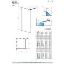 Puk Walk IN 55 - 8mm Glas chrom