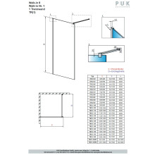 Puk Walk IN 100 - 8mm Glas chrom