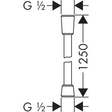 Hansgrohe Brauseschlauch Isiflex B 1250mm chrom