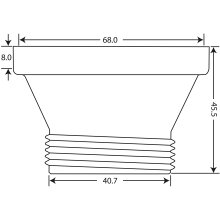 Haas Ablauf- und Siphon-Adapter 1 1/2" für IKEA® Spülen