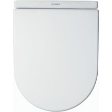 Duravit WC-Sitz Starck 3 mit Softclose Scharniere Edelstahl weiß