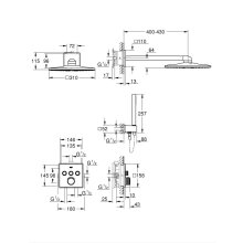 Grohe Duschsystem Grohtherm SmartControl m Fertigs. Th 29126 KB e Stabhb eck. Fo.