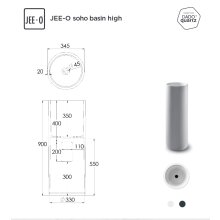 Standwaschbecken SOHO hoch JEE-O