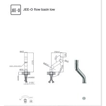 Waschtischarmatur niedrig flow Edelstahl-Gebürstet JEE-O