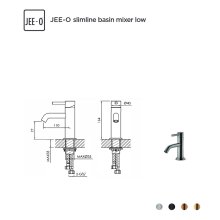 Waschtischarmatur slimline Matt-Gold JEE-O