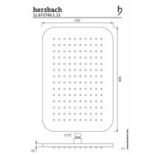 Herzbach CEO Regenbrause 270 x 400 soft, schwarz