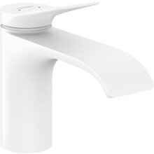 hansgrohe Einhandmischer Waschtisch Vivenis ComfortZone 80 mit Ablaufgarnitur mattweiß