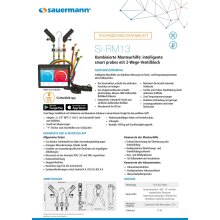 Sauermann Si-RM13 Kombinierter Verteiler mit intelligenten drahtlosen Sonden und 2-Kanal-Bypass