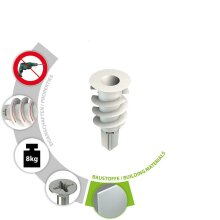 TOX Gipskartondübel Spiral bis zu 8 Kg Haltewerte