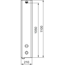 Mora tronic Duschpaneel WMS, mit Thermostatfunktion, Anschluss von hinten Netzanschluss